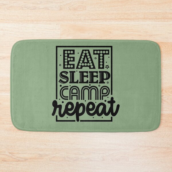 Item preview, Eat sleep camp repeat  designed and sold by Wit & Wear Company.