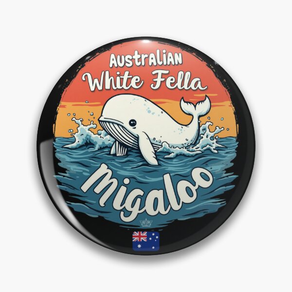 Item preview, Australian White Fella Migaloo designed and sold by GoPublicTeam.