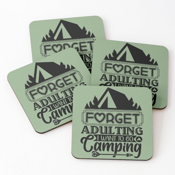 Item preview, Forget adulting I want to go Camping designed and sold by Wit & Wear Company.