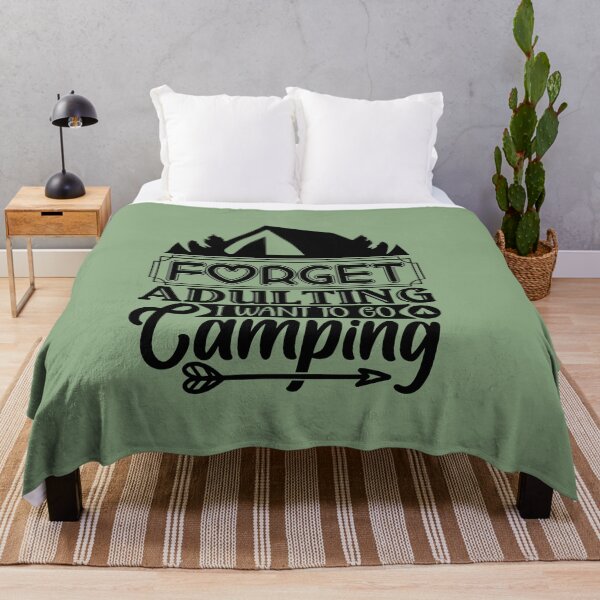 Item preview, Forget adulting I want to go Camping designed and sold by Wit & Wear Company.
