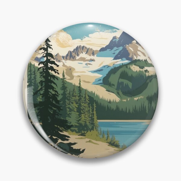Item preview, Mount Rainier National Park Postcard Vintage Retro Travel designed and sold by TravelPostcardGems.