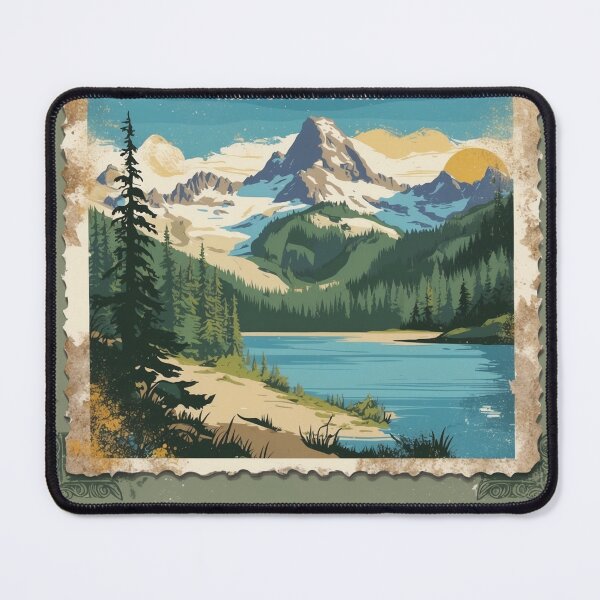 Item preview, Mount Rainier National Park Postcard Vintage Retro Travel designed and sold by TravelPostcardGems.