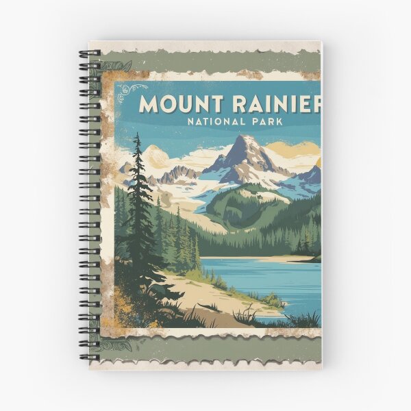 Item preview, Mount Rainier National Park Postcard Vintage Retro Travel designed and sold by TravelPostcardGems.
