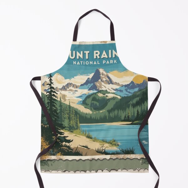 Item preview, Mount Rainier National Park Postcard Vintage Retro Travel designed and sold by TravelPostcardGems.