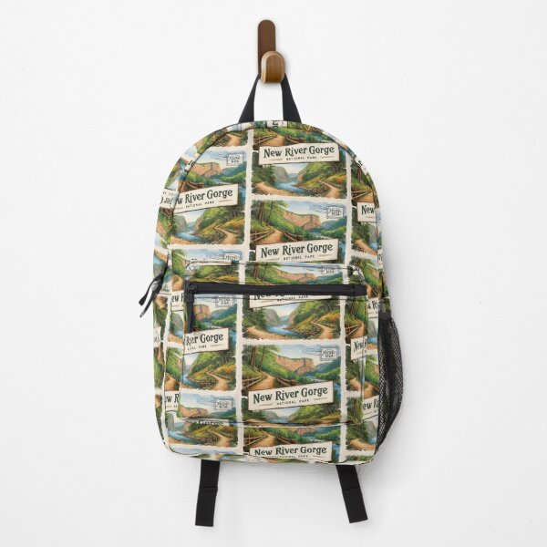 Item preview, New River Gorge National Park Postcard Vintage Retro Travel designed and sold by TravelPostcardGems.
