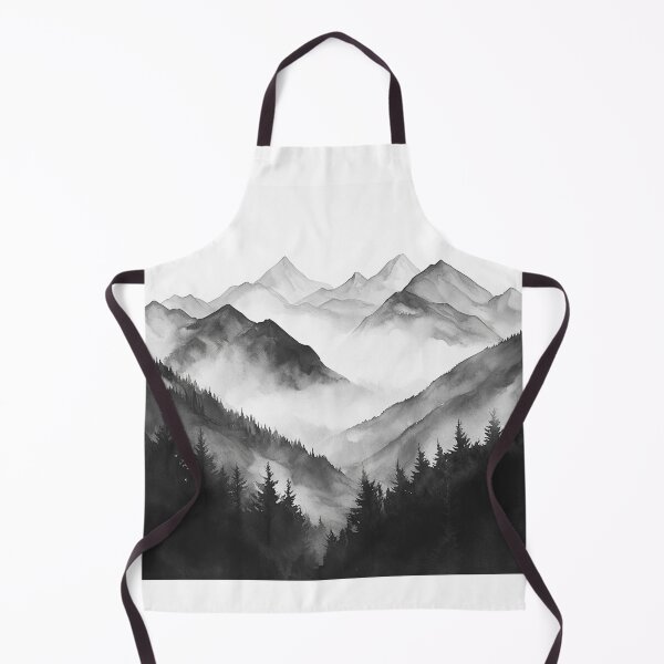 Item preview, Dark Mountains Landscape, Nature Wall Art designed and sold by NicolasGlowArt.