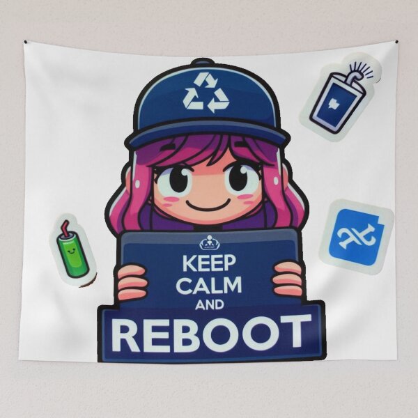 Item preview, Keep Calm and Reboot designed and sold by hit-gal.