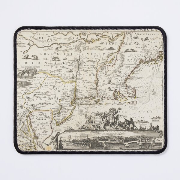 Item preview, 1725 Vintage Map of New England "TOTIUS NEOBELGII NOVA ET ACCURATISSIMA tabULA." designed and sold by Jeditwins.