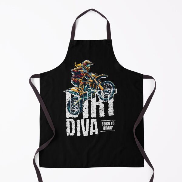 Item preview, Dirt Diva Born to Braap Dirt Bike Girl's Motocross Rider designed and sold by inkedtee.
