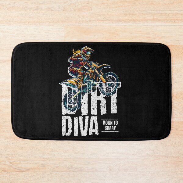 Item preview, Dirt Diva Born to Braap Dirt Bike Girl's Motocross Rider designed and sold by inkedtee.