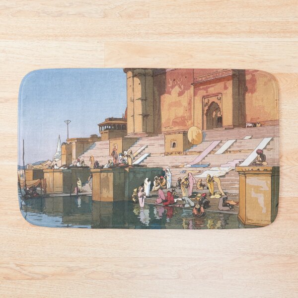 Item preview, Ghat in Benares by Yoshida Hiroshi designed and sold by Takeda-art.