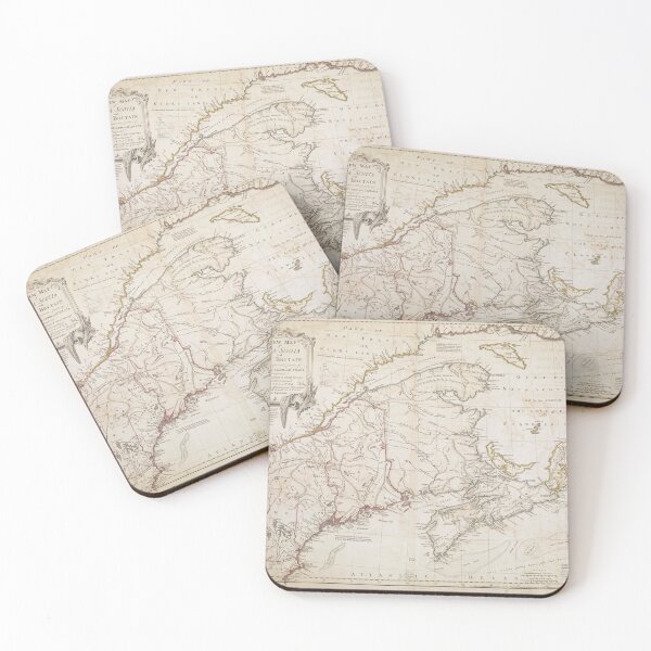 Item preview, 1755 Vintage Map "A NEW MAP of NOVA SCOTIA and CAPE BRITAIN with the adjacent parts of NEW ENGLAND and CANADA " designed and sold by Jeditwins.