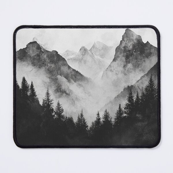 Item preview, Dark Landscape Mountains, Nature Wall Art designed and sold by NicolasGlowArt.