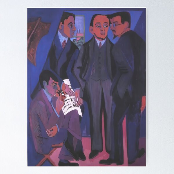 Item preview, ernst ludwig kirchner paintings, ernst ludwig kirchner self portrait, ernst ludwig kirchner prints, ernst ludwig kirchner artwork, ernst ludwig kirchner art designed and sold by diana-shaw.