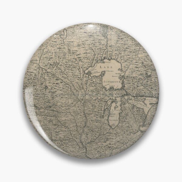 Item preview, 1741 Vintage Map of the Great Lakes and surrounding Areas "la SOURCE de la GRANDE RIVIÈRE de MISSISSIPI, le PAYS des ILLINOIS"  designed and sold by Jeditwins.