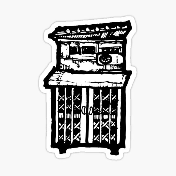 Item preview, The dilapidated house hand-drawn 05 designed and sold by Ape-yellowlight.