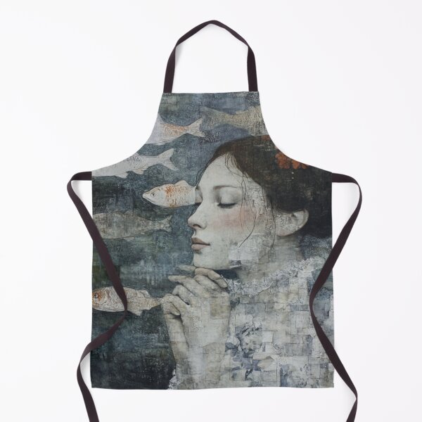 Item preview, surrealism woman fish art surreal dream beautiful ocean designed and sold by MaciejPetelski.