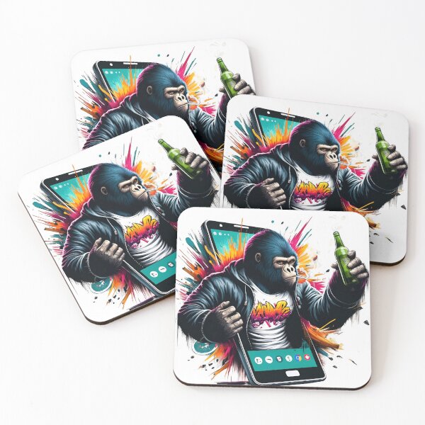Item preview, Gorilla Breaking Free Through Technology designed and sold by BaaBoom13.