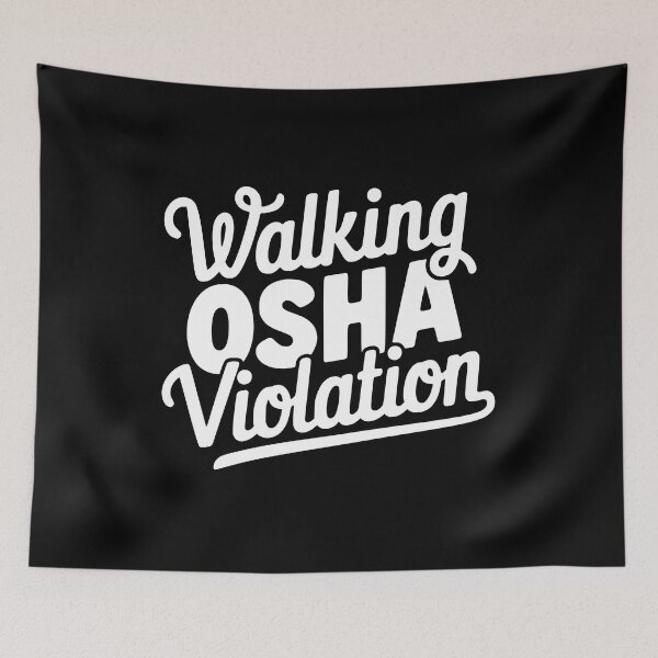 Item preview, Walking Osha Violation! Funny Black And White Osha designed and sold by PMCreative.