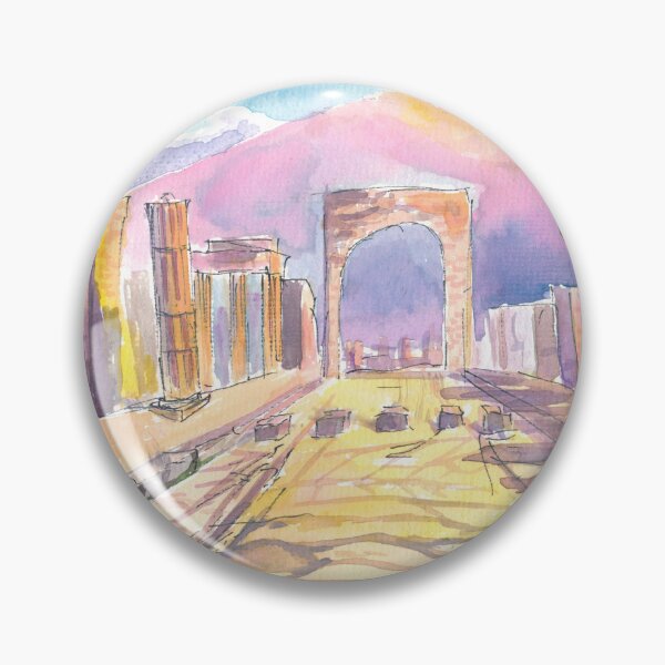 Item preview, Ancient Pompeii Street Scene with Roman Road and Vesuvius designed and sold by artshop77.