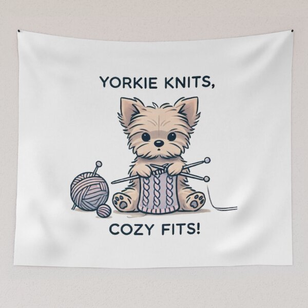 Item preview, Yorkie Knits, Cozy Fits! designed and sold by yuxin2009.