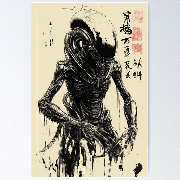 Item preview, Xenomorph Poster Design designed and sold by blackdogshop.