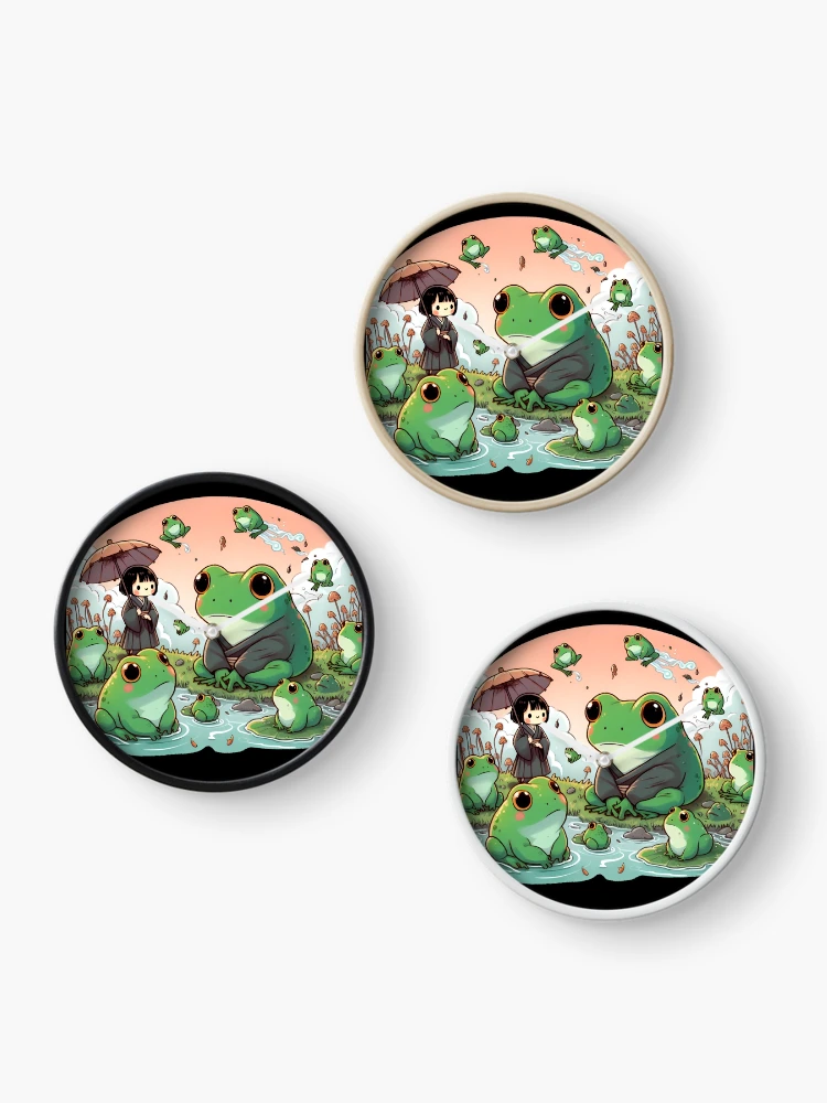 Thumbnail 3 of 4, Clock, Frog designed and sold by Azrora.