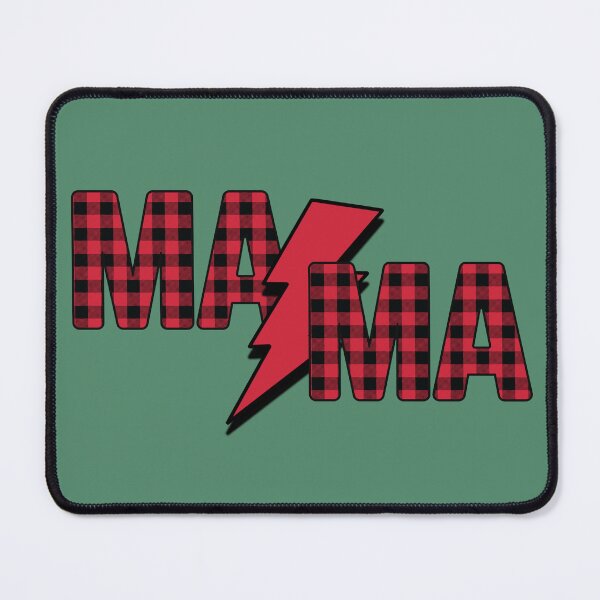 Item preview, Christmas Mama Lightning Tartan Pattern designed and sold by RockBeeDesigns.