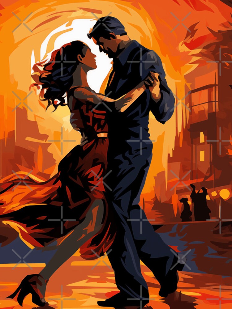 Thumbnail 4 of 4, iPhone Case, Couple dancing tango designed and sold by Rtymer.