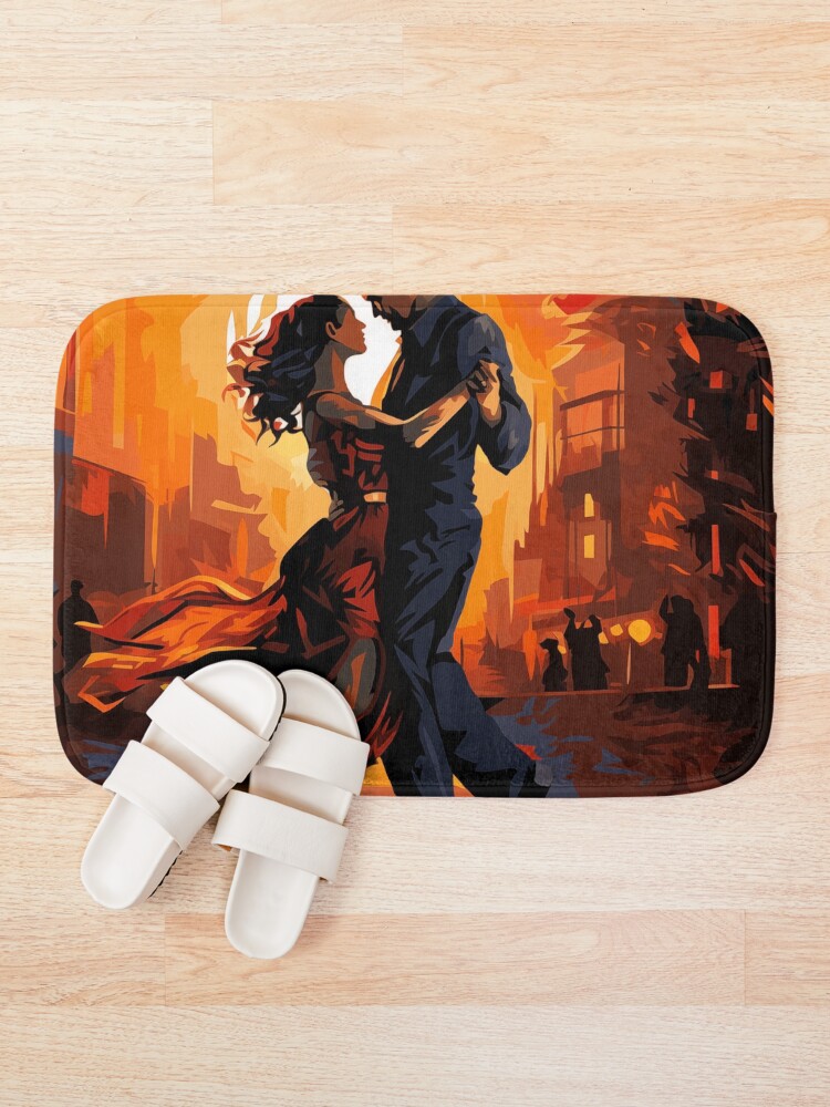 Thumbnail 1 of 6, Bath Mat, Couple dancing tango designed and sold by Rtymer.