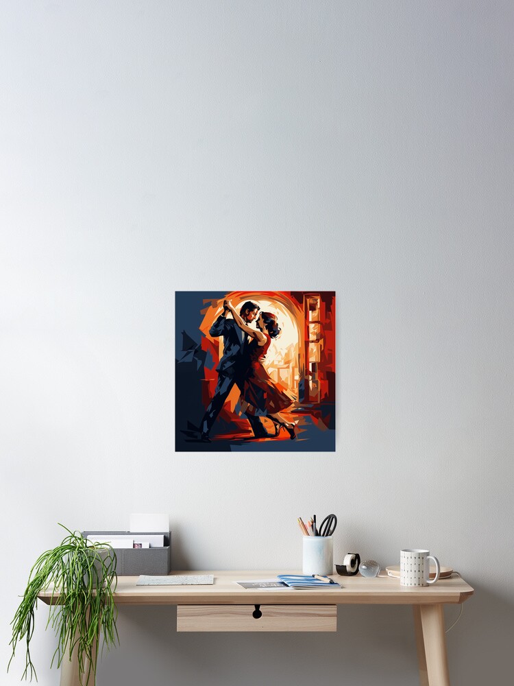 Thumbnail 2 of 3, Poster, Couple dancing tango designed and sold by Rtymer.