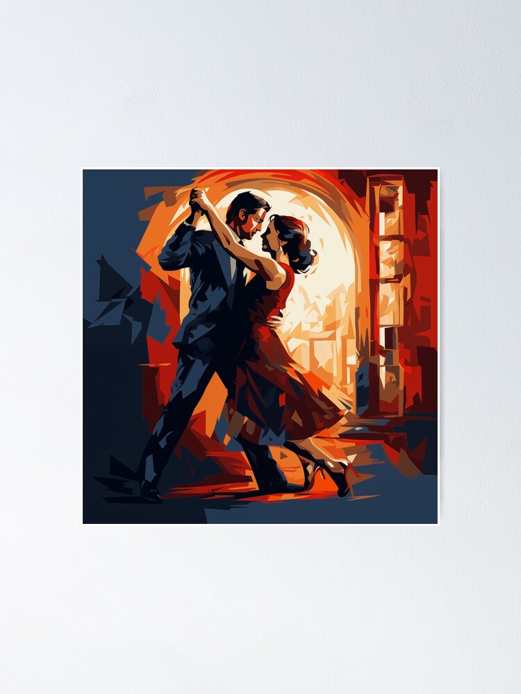 Thumbnail 1 of 3, Poster, Couple dancing tango designed and sold by Rtymer.
