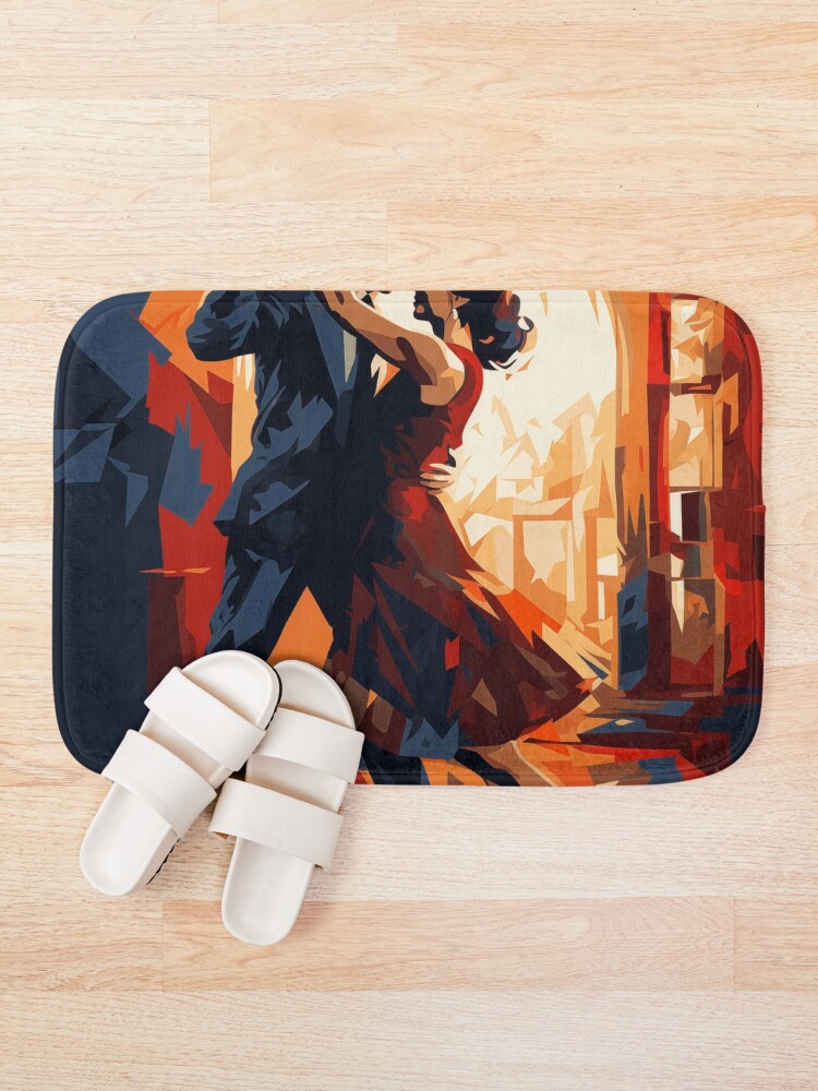 Thumbnail 1 of 6, Bath Mat, Couple dancing tango designed and sold by Rtymer.