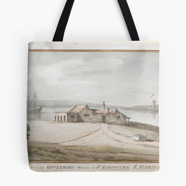Item preview, 1764 Vintage watercolor of St. Augustine, Florida  designed and sold by Jeditwins.