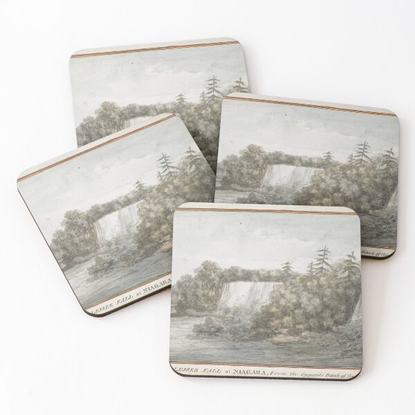 Item preview, Vintage watercolor of "VIEW of the LESSER FALL at NIAGARA " 1765 designed and sold by Jeditwins.