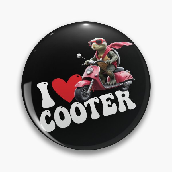 Item preview, I Love Cooter, I Heart turtle, Scooter Lovers designed and sold by ArtByKatti.