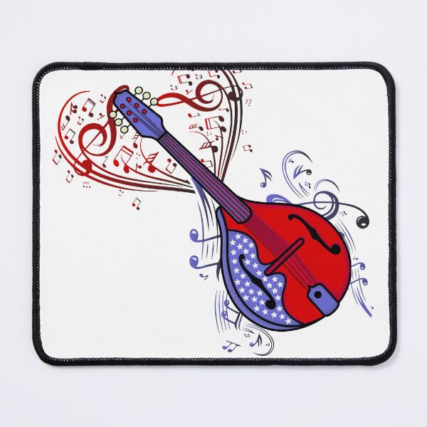 Item preview, Mandolin Player Men Country Music 4th Of July Mandolin designed and sold by DSWShirts.