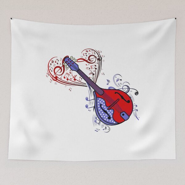 Item preview, Mandolin Player Men Country Music 4th Of July Mandolin designed and sold by DSWShirts.