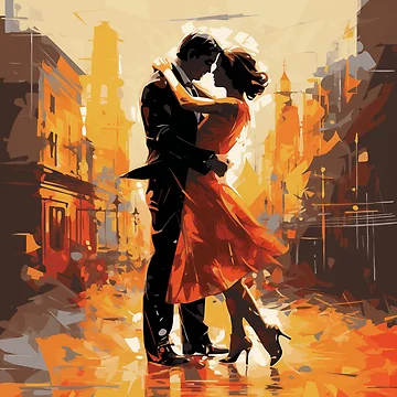 Artwork thumbnail, Couple dancing tango by Rtymer