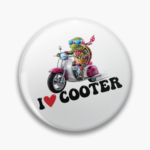 Item preview, Funny Turtle I Love Cooter, I Heart Turtle, Scooter Lovers designed and sold by ArtByKatti.