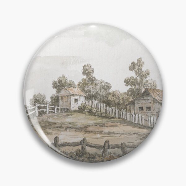Artikelvorschau, Vintage Aquarell 1764 "ANSICHT eines Cottage auf der Insel MASSACRE in der Nähe von MOBILE W. FLORIDA" entworfen und verkauft von Jeditwins.