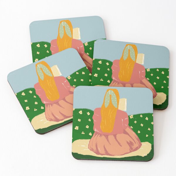 Item preview, Girl reading a book designed and sold by ArndtDesign.