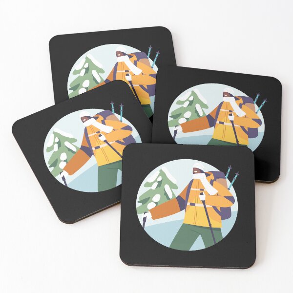 Item preview, Hiking With Trekking Poles designed and sold by Ink-Fusions.
