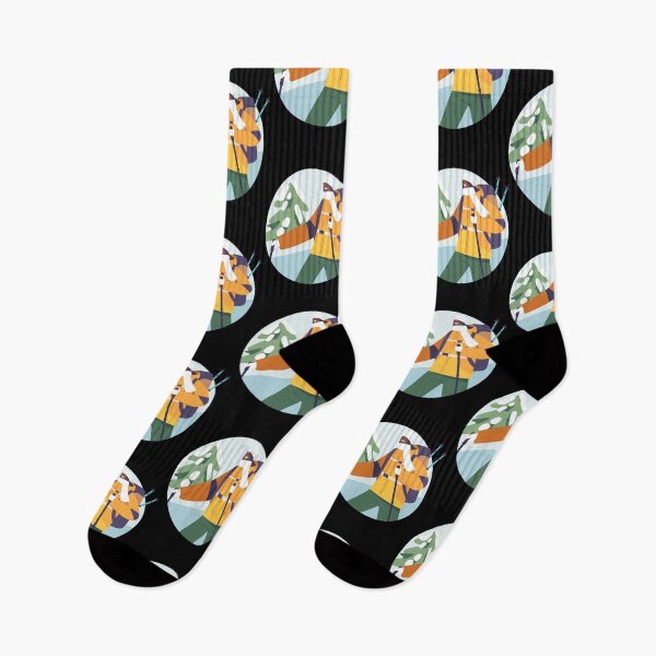 Item preview, Hiking With Trekking Poles designed and sold by Ink-Fusions.