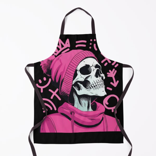 Item preview, Edgy Skeleton in Pink Hoodie - Unique Skeleton Style Art designed and sold by TurtleDojo.