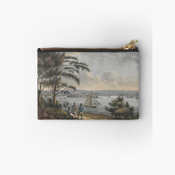Item preview, Vintage watercolor of 1790 "View of Drake Island, the Citadel of Plymouth, with Cat Water, Mount Batton and the Sound designed and sold by Jeditwins.