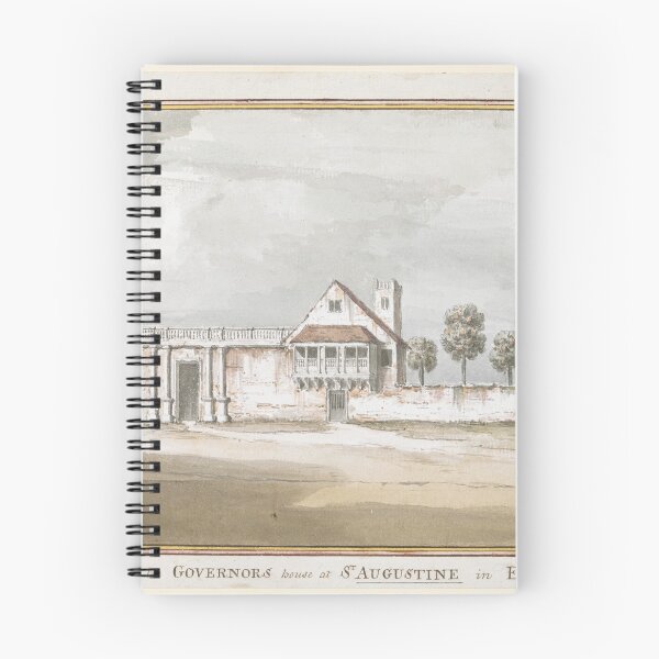 Item preview, Vintage watercolor of "VIEW of the GOVERNOR'S house at ST. AUGUSTINE in E. FLORIDA. Nov.r 1764." designed and sold by Jeditwins.