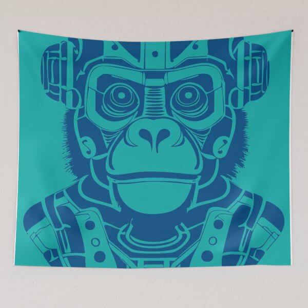 Item preview, Cyber Space Monkey [BLUE] designed and sold by TOYFACE.