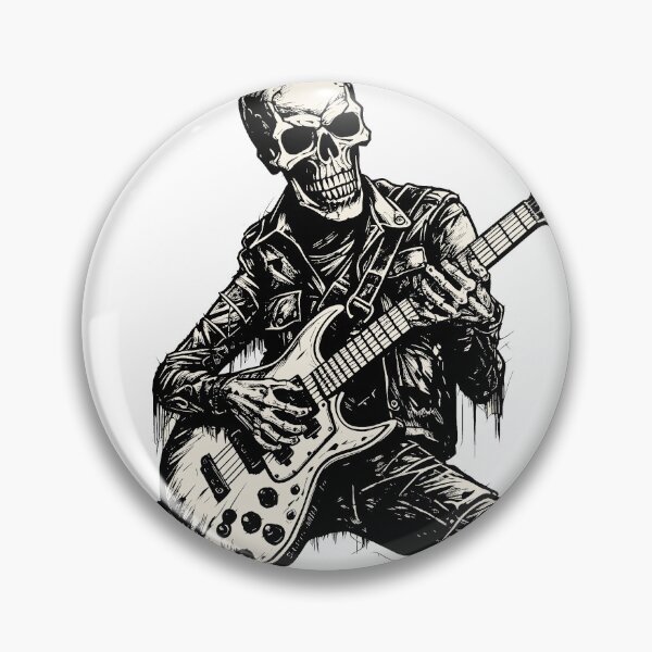 Item preview, Rocking Skeleton Playing Electric Guitar designed and sold by TurtleDojo.