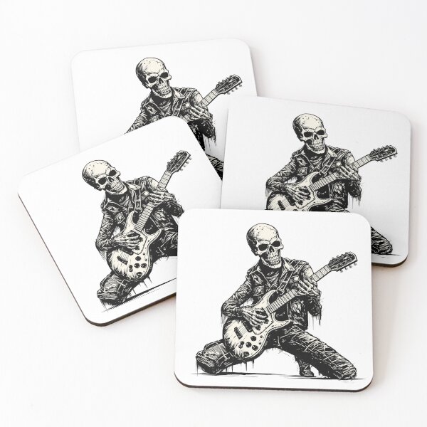 Item preview, Rocking Skeleton Playing Electric Guitar designed and sold by TurtleDojo.